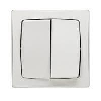 Oteo double poussoir 6A - 250V - monobloc vue 1