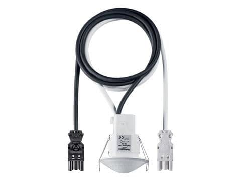 Détecteur de présence Blanc encastré 360° 1 canal 8m IP54 80W Led connecteur Wieland vue 1