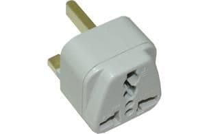 Adaptateur de voyage - prise mondiale femelle / fiche Royaume uni mâle vue 1