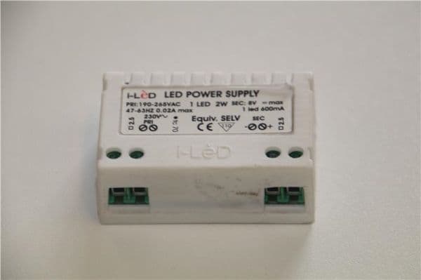 Driver Led 2W 230 Vac / 8Vdc 600mA vue 1