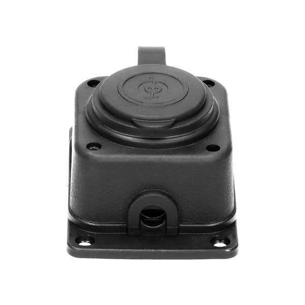 Prolongateur multiprise robuste, caoutchouc, Schuko IP44, 1 prise Schuko, boîtier ignifugé, profil t vue 1