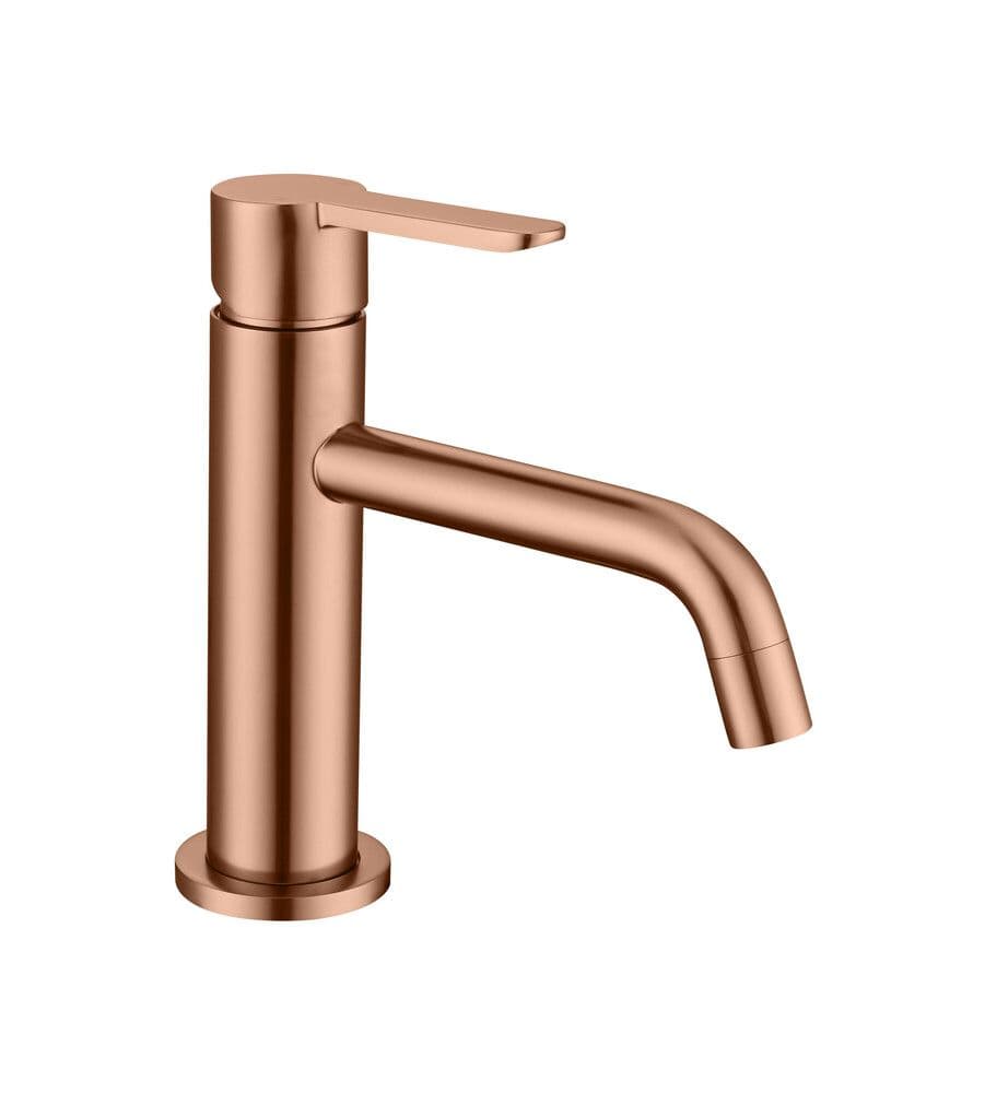 Van Marcke Lana mitigeur lavabo avec click-clack or rosé vue 1