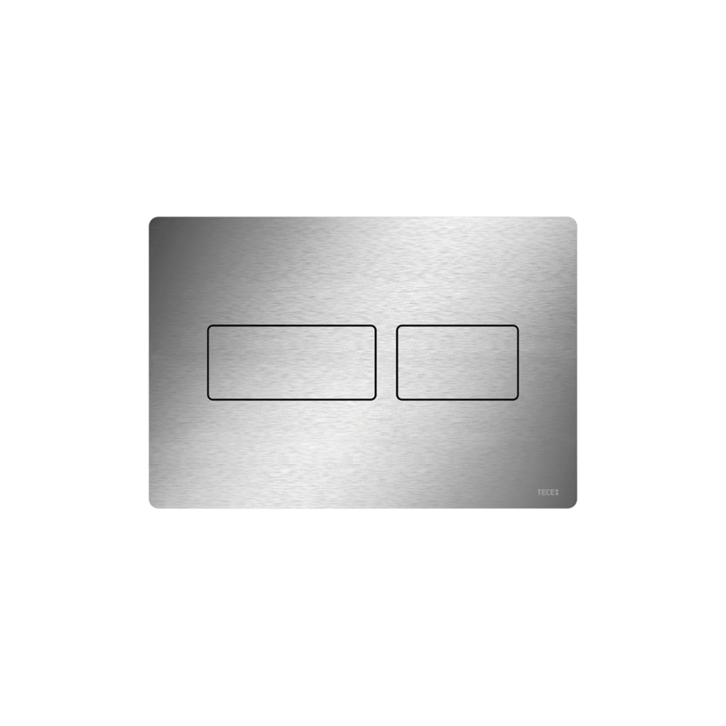 PLAQUE DE DÉCLENCHEMENT WC TECESOLID, DOUBLE TOUCHES, INOX BROSSÉ (AVEC ANTI-TRACE DE DOIGTS) vue 1