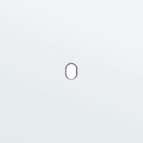 Plaque de recouvrement simple, pour des fonctions de commutation simple, couleur Niko Toggle steel white coated vue 1