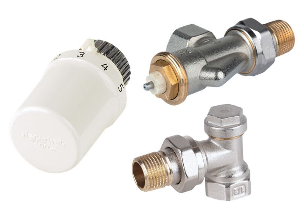 Honeywell Home set de radiateurs 4 points de raccordement équerre inverse 1/2" vue 1