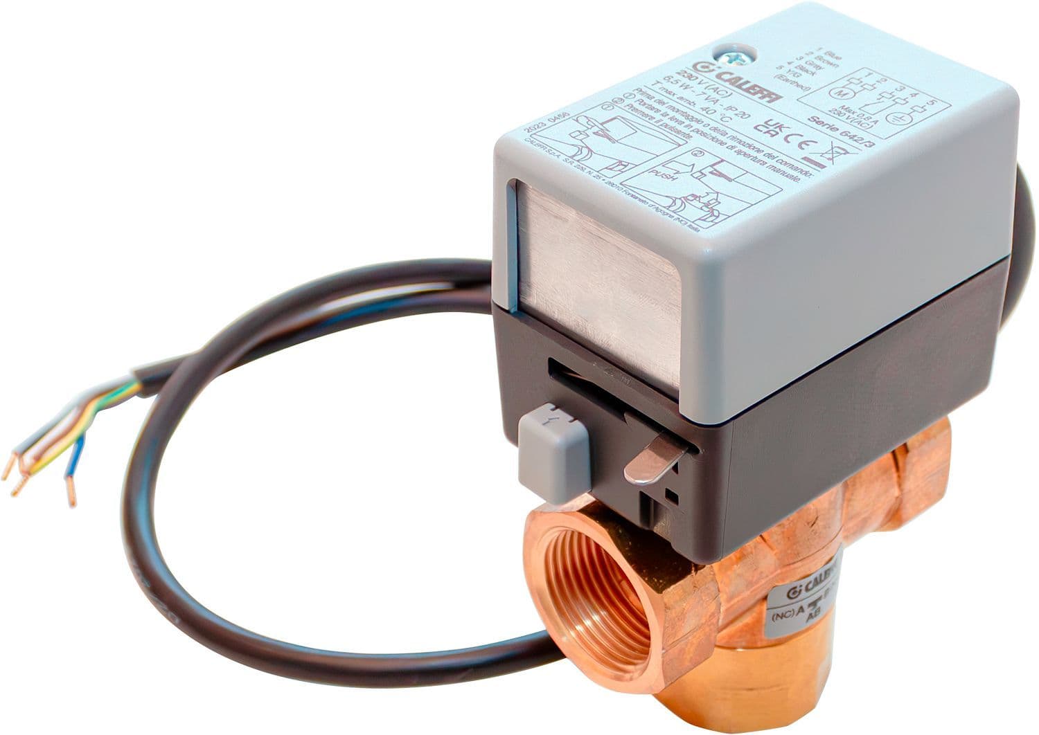 CALEFFI VANNE DE ZONE 3 VOIES 4/4" 230V 2POINTS vue 1