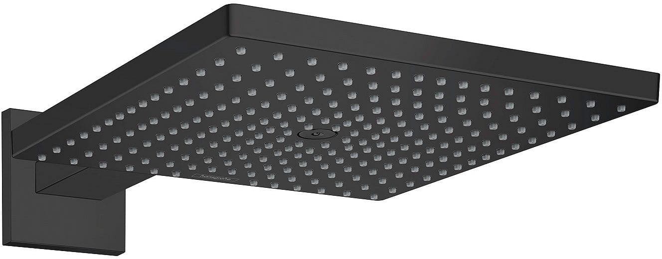 DOUCHE DE TETE RAINDANCE E300 1JET HG+BRAS MURAL NOIR MAT vue 1