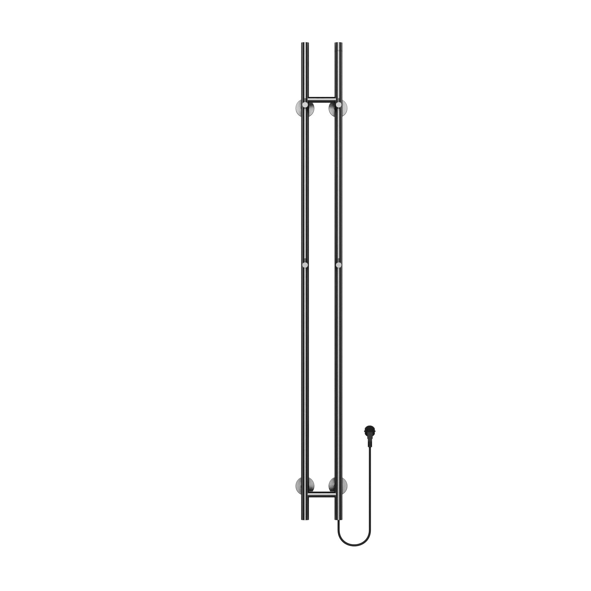 BELRAD ROD SÈCHE-SERVIETTES À TIGE - ÉLECTRIQUE - DOUBLE - 120W - Ø2,5CM - 150X16,8X12,7 CM - GUNMETAL vue 1
