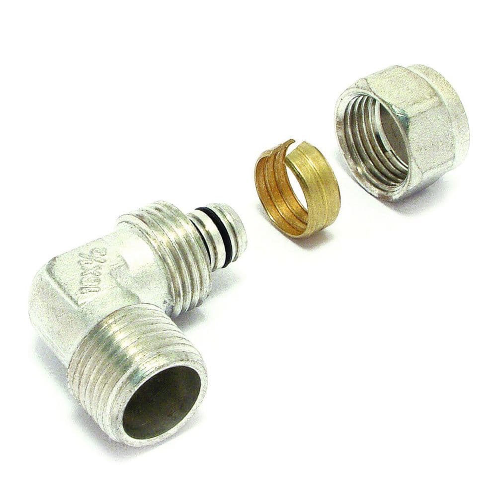 Comap Turboskin coude 90° multicouche Multiskin raccord compression 20-1/2"M vue 1