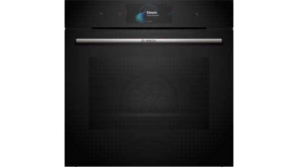 Four serie 8 combi-vapeur 60cm, classe A+, 23 modes de cuisson, EcoClean Direct, Home connect, TFT-T vue 1