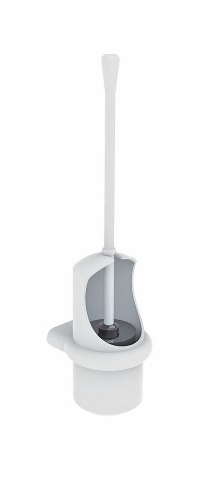 Normbau Nylon Care ensemble brosse WC murale nylon blanc vue 1