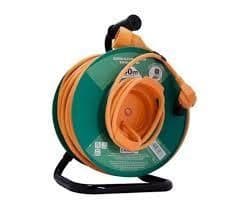 Dérouleur de jardin avec sécurité thermique 3G1.5 mm ² 25m tambour Vert 4 prises 10 / 16A vue 1