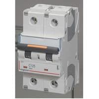 Disjoncteur DX³ 2 pôles courbe C 125A 230 / 400V - 25kA - 3 modules vue 1