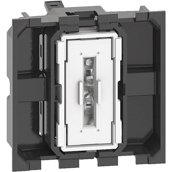 LNow interrupteur deux directions 10AX bornes automatiques - composable - 2 modules vue 1