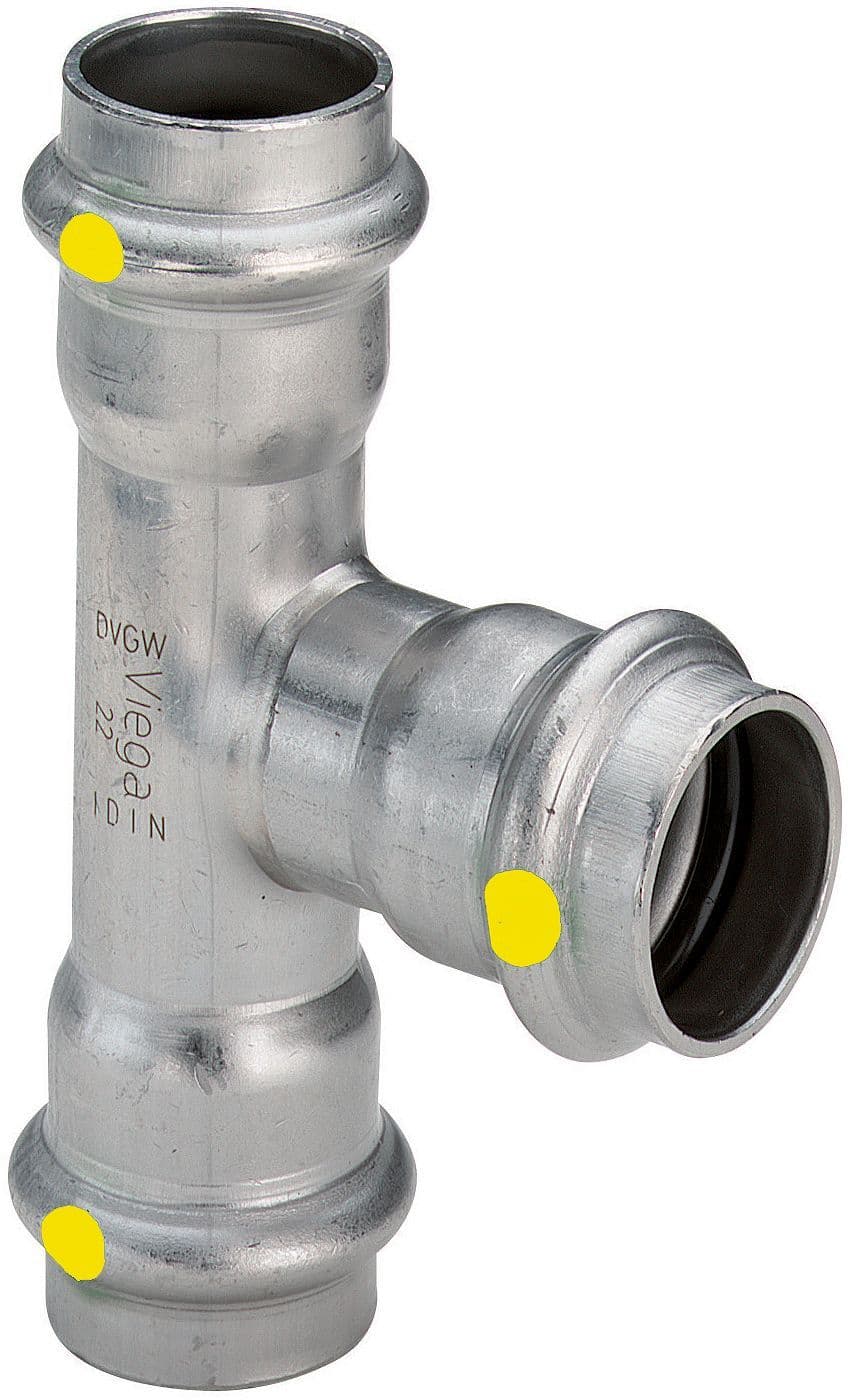 T 22MM SANPRESS INOX GAZ VIEGA vue 1
