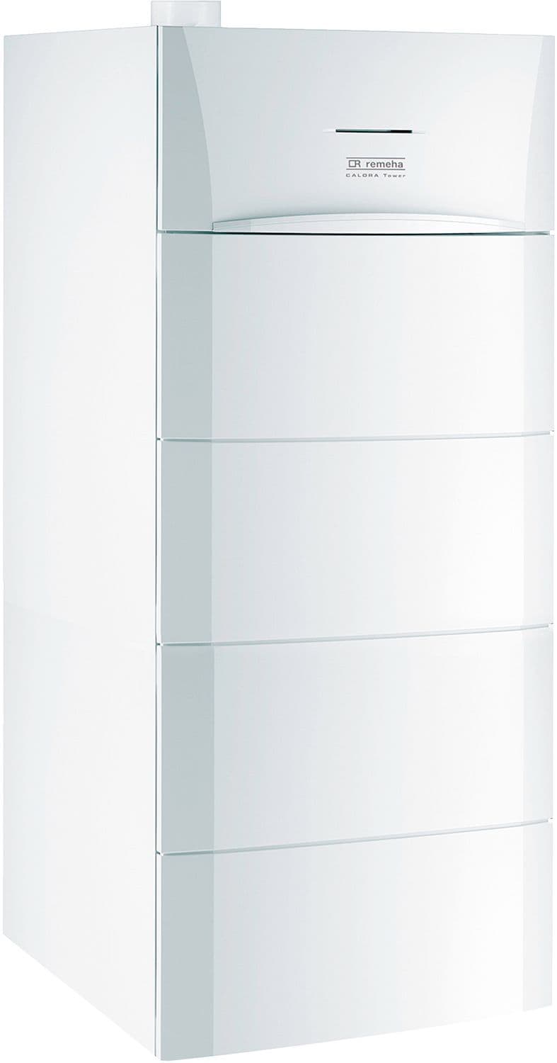 CHAUDIERE SOL CONDENSATION AVEC BOILER 160L SOUS CALORA TOWER GAZ 14,5KW ALL-IN-ONE vue 1