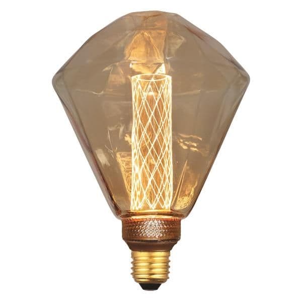 Lampe deco diamètre ant G125 dimmable 3,5W 2000K E27 verre Or vue 1
