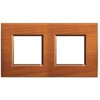 LivingLight - plaque rectangulaire 2 x 2 modules Cerisier américain vue 1
