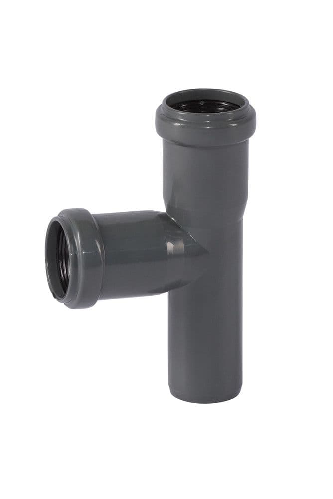 Ostendorf Kunststoffe HT-Safe EA té 87° polypropylène D 40 mm gris vue 1
