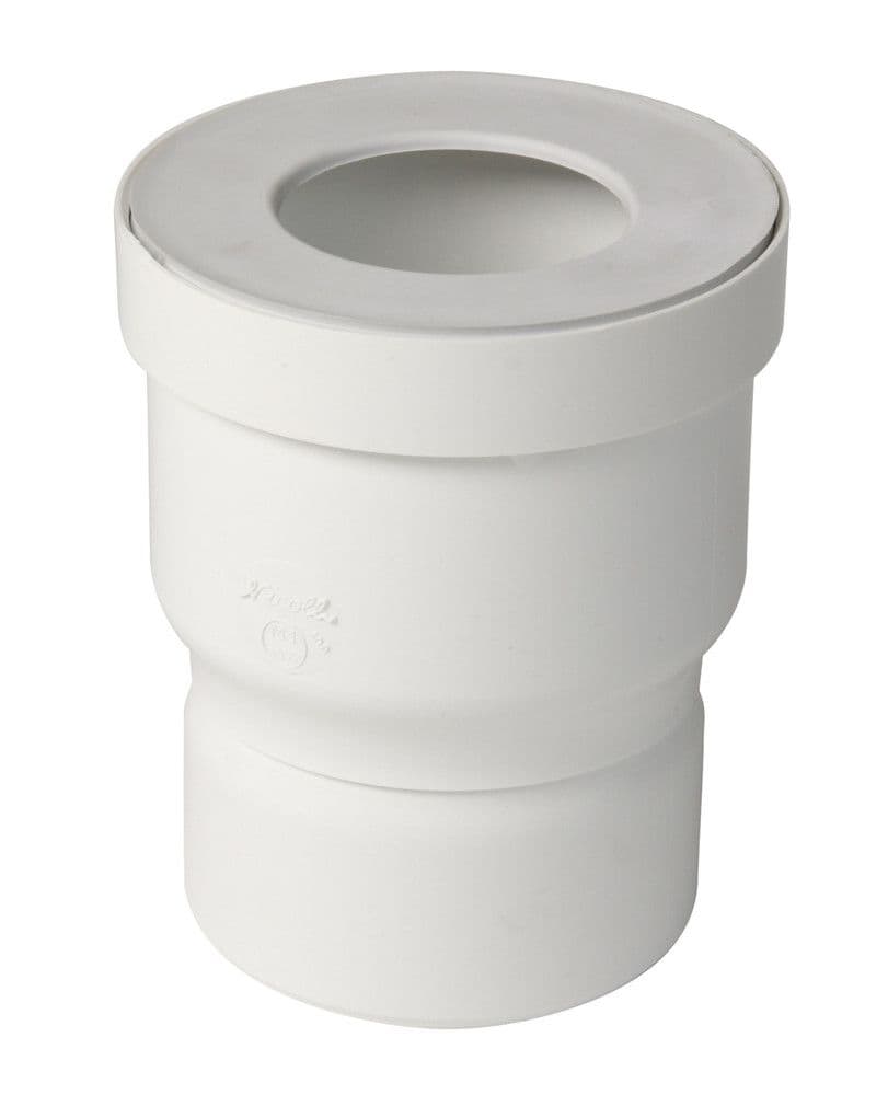 Nicoll manchon WC droit sortie D 80 mm raccordement D 85-107 mm PVC blanc vue 1