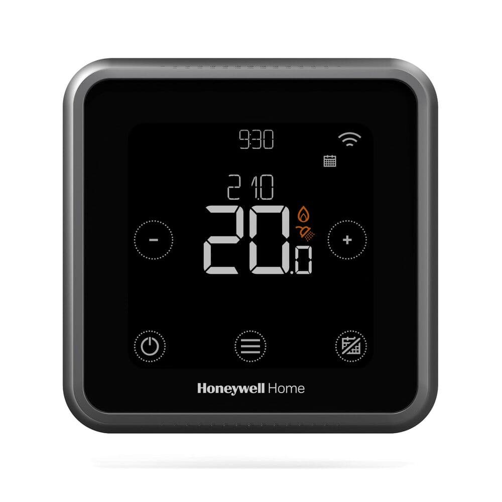 Honeywell Home Lyric T6 thermostat intelligent programmable filaire noir vue 1