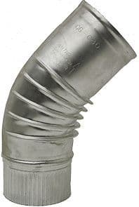 COUDE ALUMINIUM 45°. 100MM vue 1