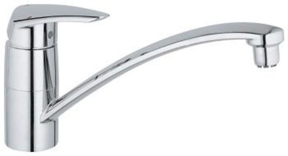Grohe Eurodisc mitigeur évier monocommande monotrou ecoulement libre chromé vue 1