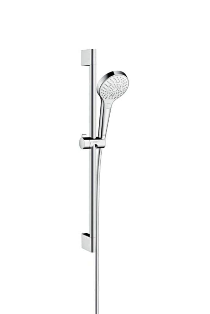 Hansgrohe Croma Select S Multi set de douche douchette D110mm 3 jets barre 65cm vue 1
