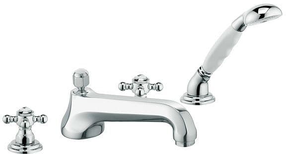 MELANGEUR DE BAIN 4 TROUS 1926 KLUDI CHROME vue 1