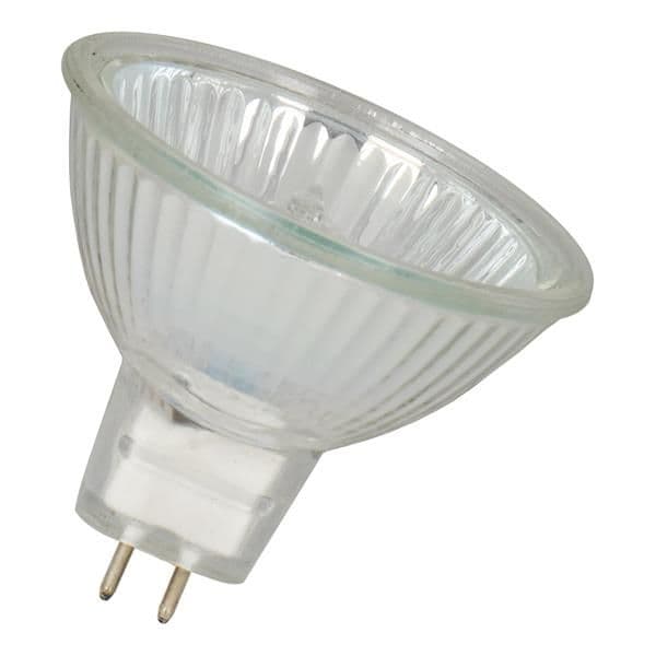 Ampoule MR16 Gu5.3 fermée 12V 20W 38° claire lampe réflecteur halogéne 2000h 46 x 50mm basse tension vue 1