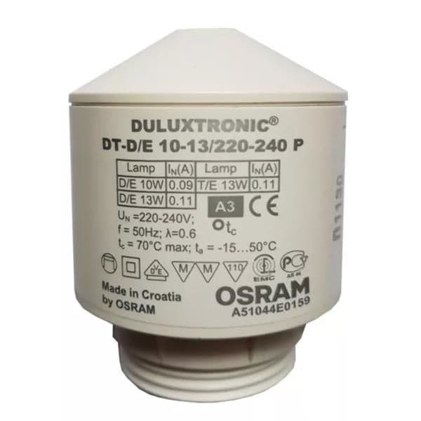 Transformateur EVG Osram Duluxtronic Dt-d / E 10-13 220 - 240 P avec soquet vue 1