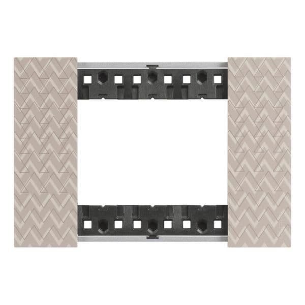 LNow plaque 3 modules Optic pour support référence K4703 vue 1