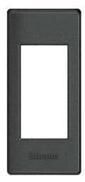 LivingLight - support plaque profilé 1 module Anthracite vue 1