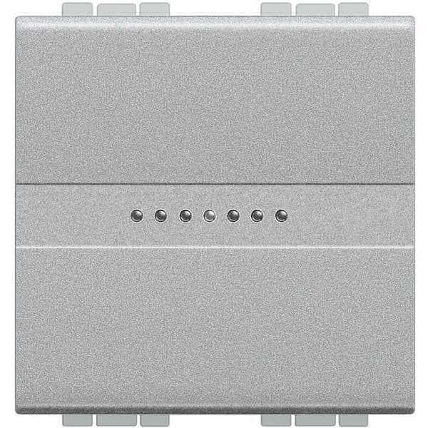 LivingLight - interrupteur unipolaire axial 16AX 250V 2 modules bornes automatiques Tech vue 1