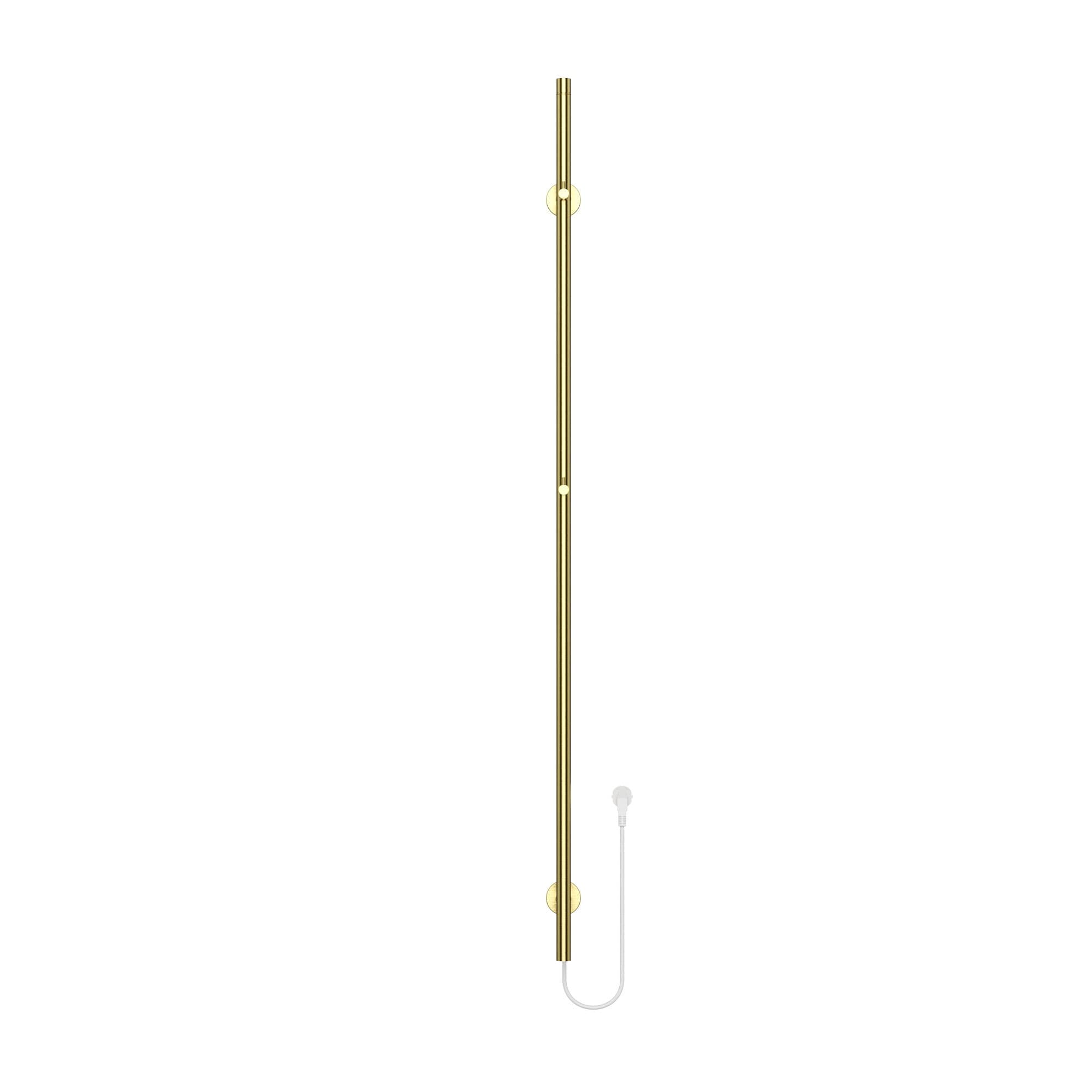BELRAD ROD SÈCHE-SERVIETTES À TIGE - ÉLECTRIQUE - SIMPLE - 60W - Ø2,5CM - 150X6,3X12,7 CM - OR BROSSÉ vue 1