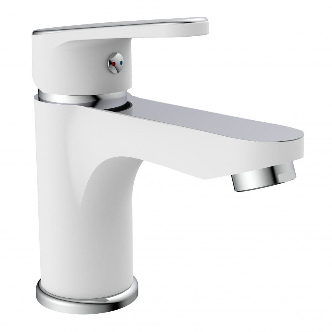 34710 ALASKA Mitigeur lavabo, blanc/chromé vue 1