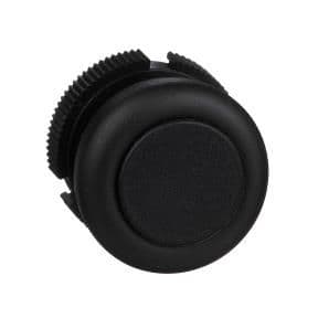 Tête ronde pour bouton poussoir à impulsion XACA Noir capuchonné vue 1
