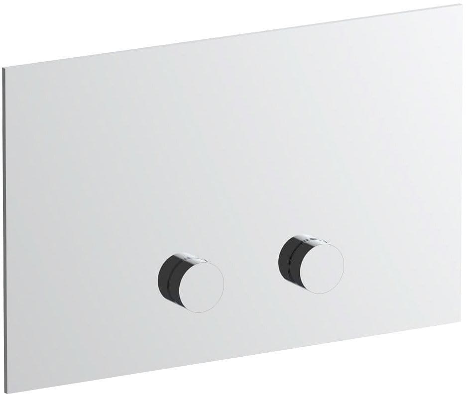 PLAQUE DE COMMANDE 2-TOUCHES POUR GEBERIT SIGMA8 SIGMA12 ICONA CLASSIC FANTINI INOX vue 1