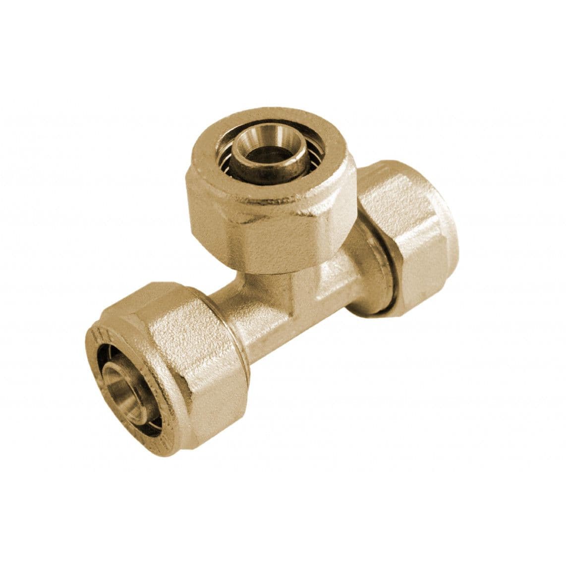 988911555 LT Té de réduction, vierge, 20 mm x 20 mm x 16 mm, raccord à serrer pour tube multicouche vue 1
