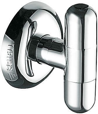 ROBINET D'ARRÊT EQUERRE RONDO SCHELL 1/2 CHROME vue 1