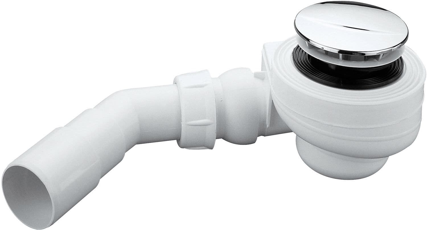 SIPHON DOUCHE CHANTIER TURBOFLOW NICOLL CHROME vue 1