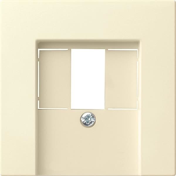 Cache pour TAE et USB Blanc crème brillant sans zone d'inscription vue 1