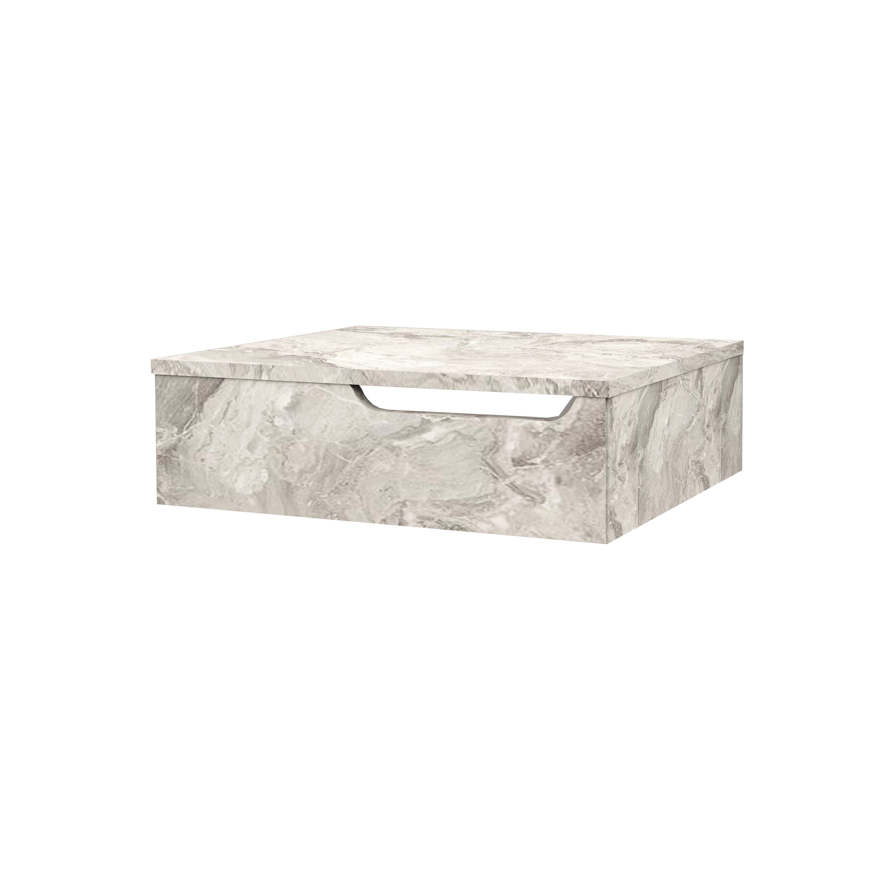 FELIX MEUBLE SOUS-PLAN AVEC PORTE-SERVIETTE (60CM) - MARBRE GRIS vue 1