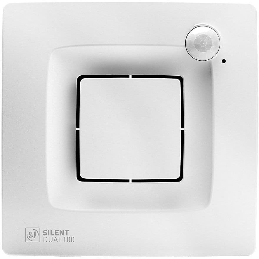 VENTILATEUR SALLE DE BAINS SILENT DUAL 100 S&P vue 1