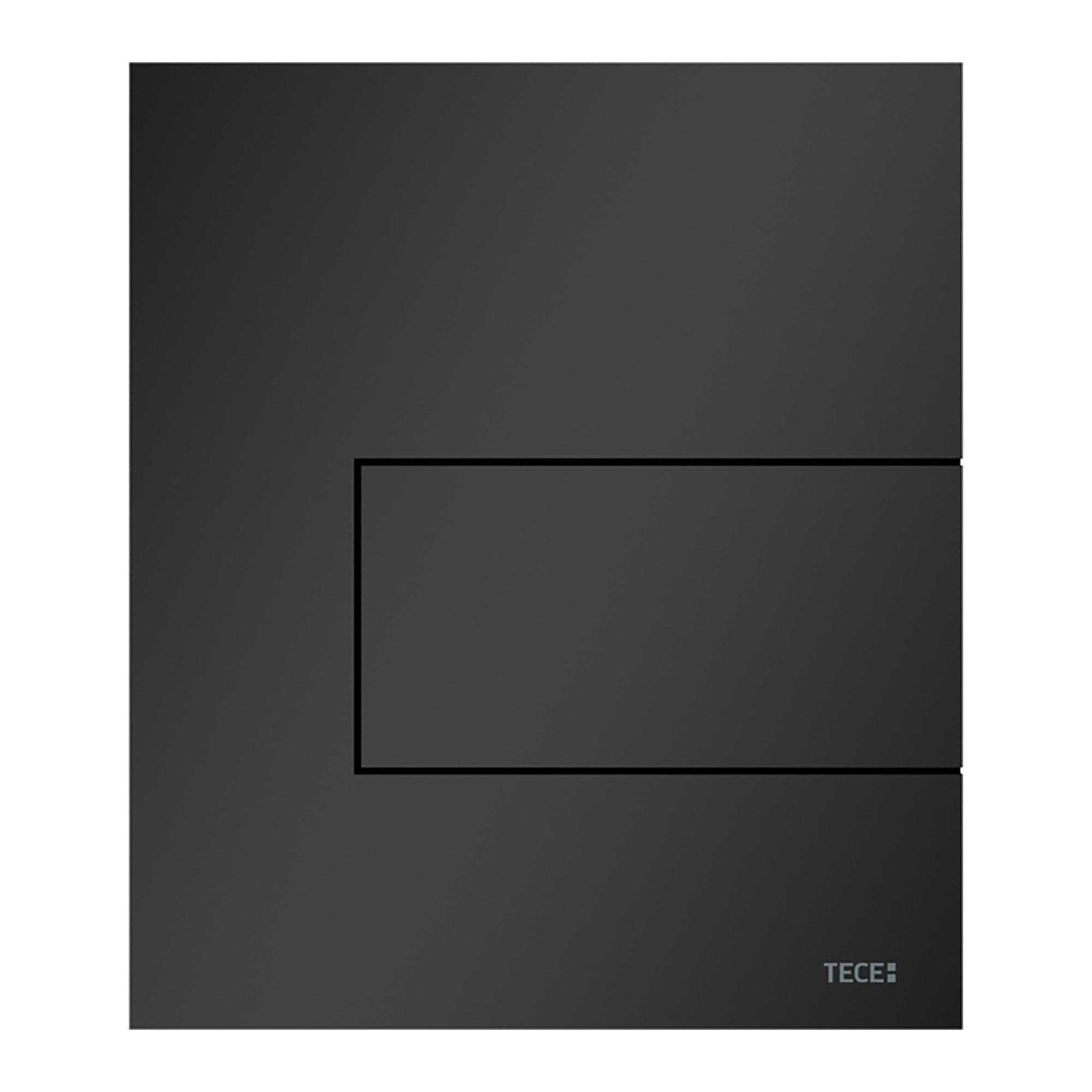 TECESQUARE METAL - PLAQUE DE DÉCLENCHEMENT URINOIR - CARTOUCHE INCLUSE - INOX - NOIR MAT vue 1