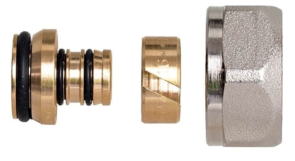 Honeywell Home raccord 3/4" eurocône Pex-Alu 16 x 2 mm par 2 pièces vue 1