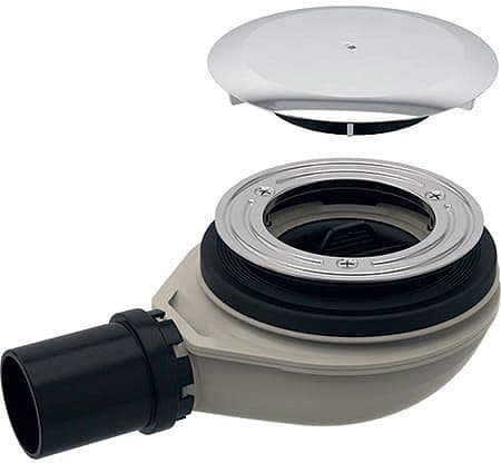 SIPHON POUR DOUCHE UNIFLEX GEBERIT 5,8CM-90MM-30l/m CHROME vue 1