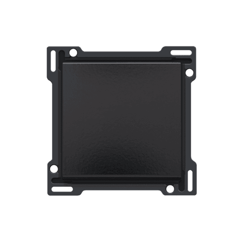 Set de finition pour interrupteur ou bouton-poussoir simple, couleur piano black coated vue 1