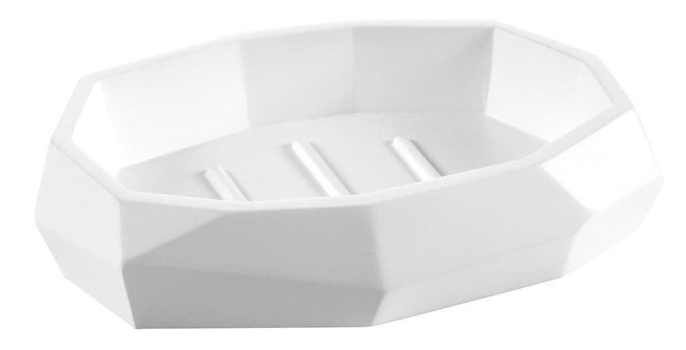 Van Marcke Collection Natural Raja porte-savon 125x90x30mm résine blanc vue 1