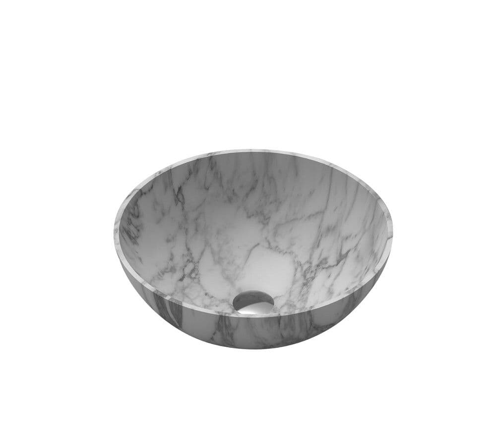 Van Marcke Collection Java Marble bol lavabo à poser blanc vue 1